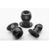 Perfect Fit Ass Tunnel Plug Silicone Noir Large 7.6 x 6.2 cm